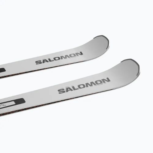 Sci da discesa Salomon E Addikt Pro 66 + attacchi MI12 GW bianco/blu race/rodamina