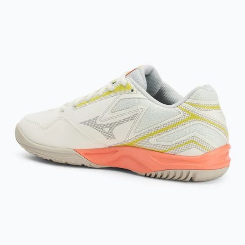 Scarpe da tennis da donna Mizuno Break Shot 4 AC bianco neve/fiamma neon/grigio fantasma