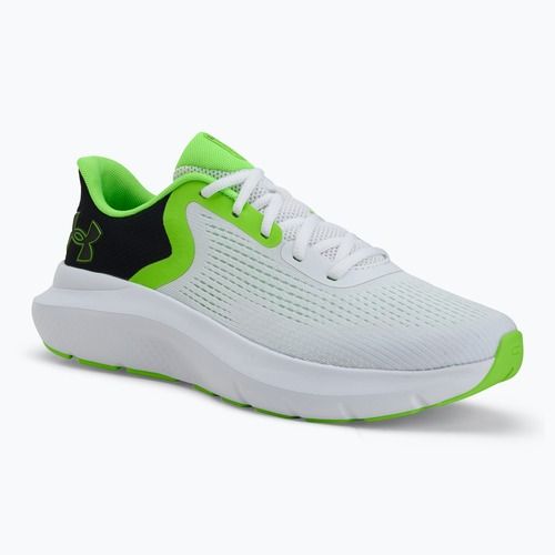 Under Armour Charged Rogue 5, scarpe da corsa da uomo, bianco/nero/verde scuro
