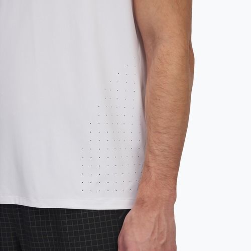 Maglietta da corsa Under Armour Launch Elite bianca/riflettente da uomo