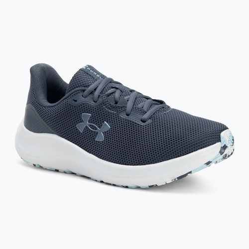 Under Armour Charged Pursuit 4 scarpe da corsa donna grigio acquazzone/grigio acquazzone/ghiaia metallica