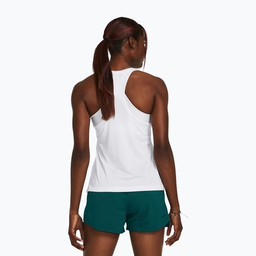 Under Armour Launch Singlet canotta da running da donna bianca/riflettente
