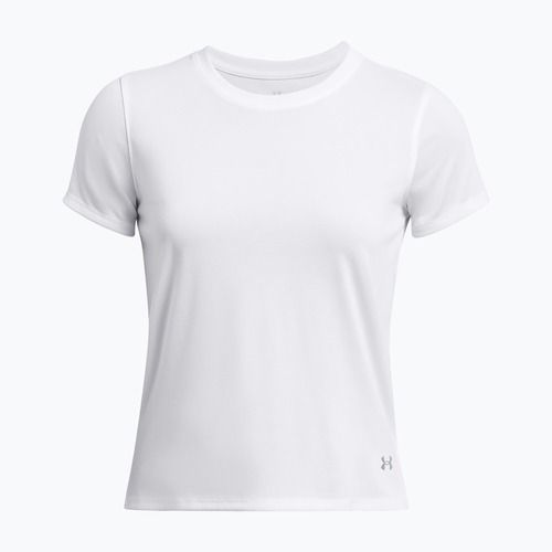 Maglietta da running Under Armour Launch bianca/riflettente da donna