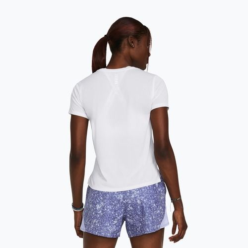 Maglietta da running Under Armour Launch bianca/riflettente da donna