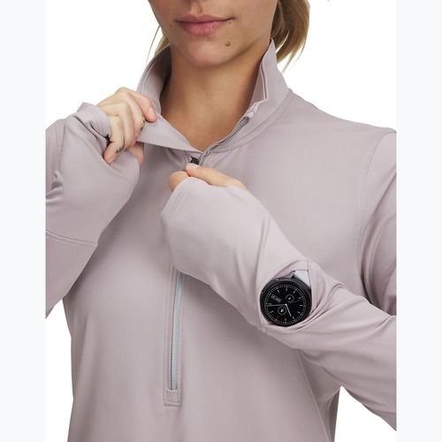 Under Armour Launch Pro Half Zip grigio alba/riflettente manica lunga da corsa da donna