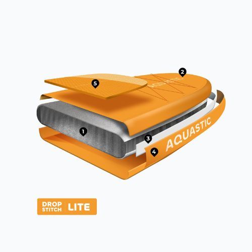 Set tavola SUP gonfiabile AQUASTIC This 12'0" orange