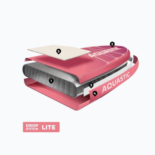 AQUASTIC SUP board Perth Pro 11'2" allround rosa