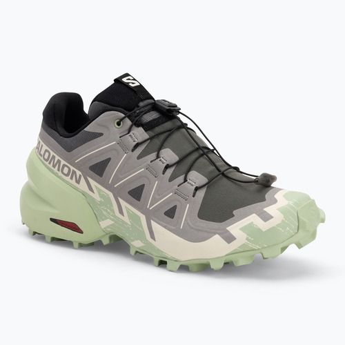 Salomon Speedcross 6 scarpe da corsa da donna castlerock/vanilla ice/smoke green