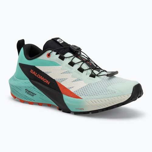 Scarpe da corsa da donna Salomon Sense Ride 5 bay/nero/ciliegia pomodoro