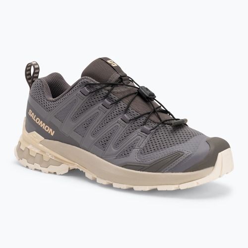Salomon XA Pro 3D V9 scarpe da corsa donna prugna gattino/oxford tan/pesca tenera