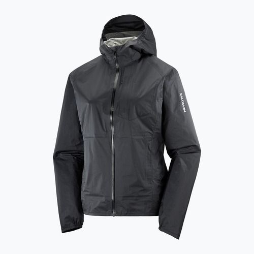 Giacca da corsa da donna Salomon Bonatti Waterproof nero profondo