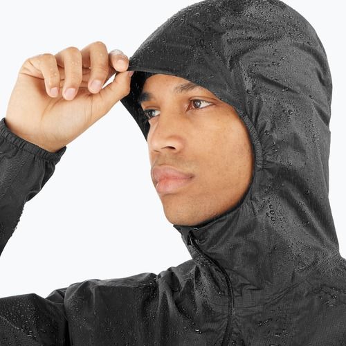 Giacca da corsa Salomon Bonatti Waterproof nero profondo da uomo