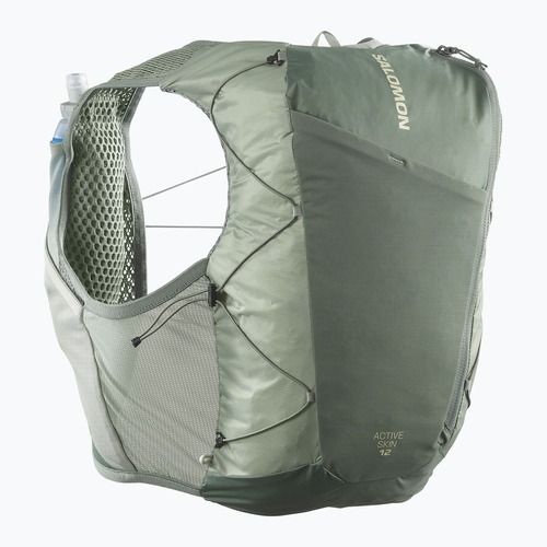 Salomon Active Skin 12 Set gilet da corsa ghirlanda d'alloro/tappa di giglio/lavaggio aloe