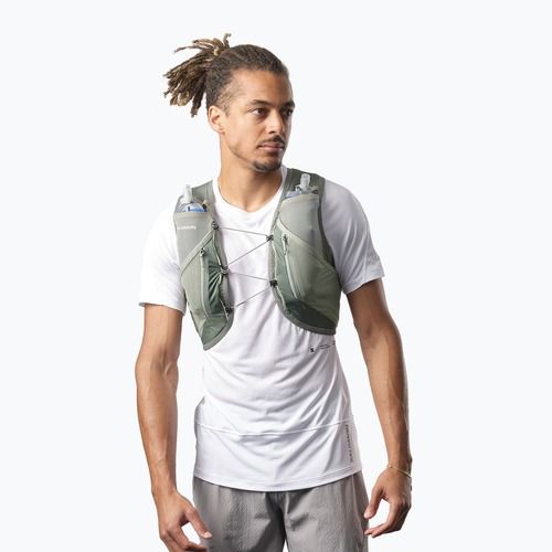 Salomon Active Skin 12 Set gilet da corsa ghirlanda d'alloro/tappa di giglio/lavaggio aloe