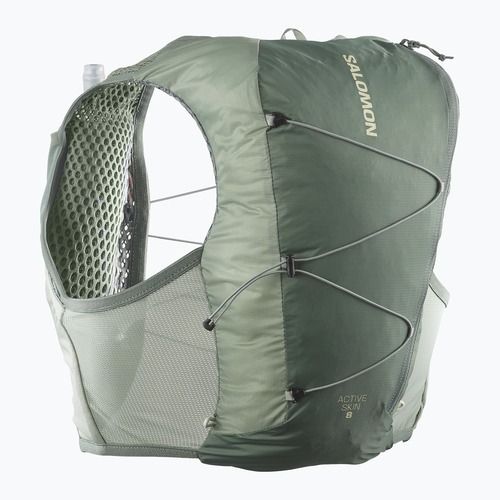 Salomon Active Skin 8 Set gilet da corsa ghirlanda d'alloro/tappa di giglio/lavaggio aloe