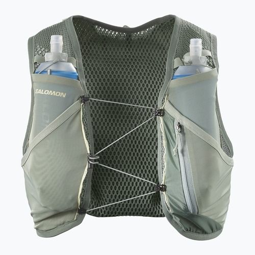 Salomon Active Skin 4 Set gilet da corsa corona d'alloro/tappeto/lavaggio aloe