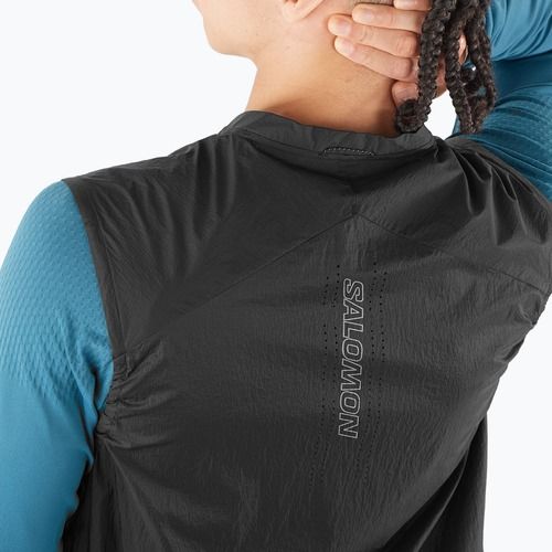 Salomon Sense Aero Wind, smanicato da running da uomo, nero intenso