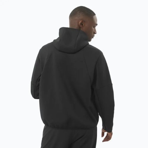 Felpa con cappuccio Salomon SHAKEout Half Zip Uomo nero profondo