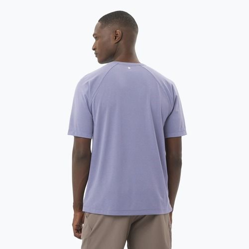 Maglietta da corsa Salomon SHAKEout Core blu granito da uomo