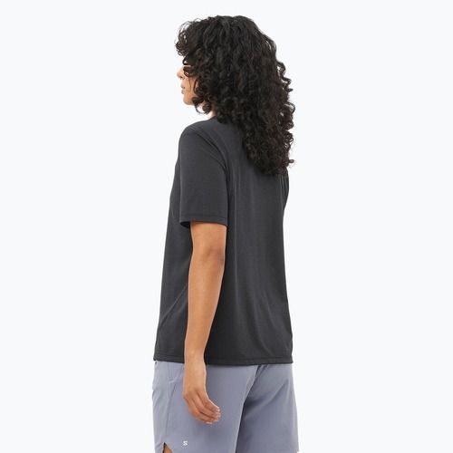 Maglietta da running da donna Salomon SHAKEout Core nero profondo