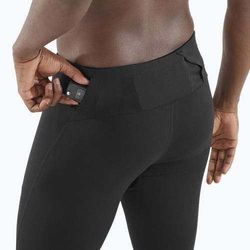 Leggings da corsa da uomo Salomon SHAKEout Core nero profondo