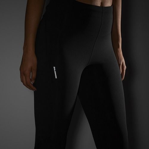 Leggings da corsa da donna Salomon SHAKEout Core 28" nero profondo