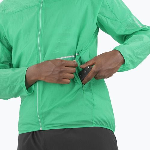 Giacca da corsa Salomon Sense Aero Wind da uomo, parakeet