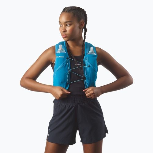 Salomon Active Skin 8 Set gilet da corsa blu danubio/blu curacao