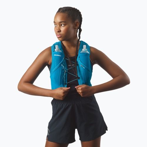 Salomon Active Skin 12 Set gilet da corsa blu danubio/blu curacao