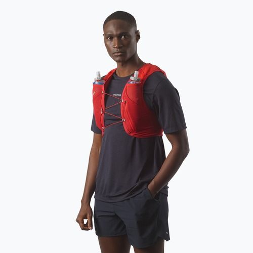 Gilet da corsa Salomon ADV SKIN 5 Set flame scarlet/haute red