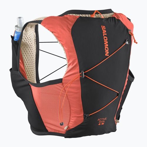 Gilet da corsa Salomon Active Skin 4 Set Donna Emergente/Nero