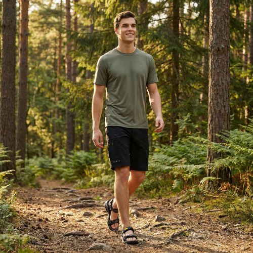 KADVA Cruzo sandali da uomo nero