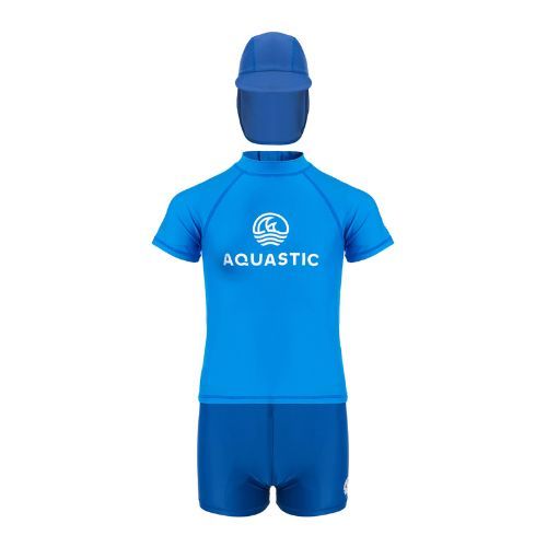 Set da bagno per bambini AQUASTIC UV 50+ UPF Marimo JRB blu navy/blu