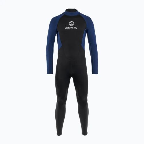 Muta da nuoto da uomo AQUASTIC Wavey LG 2 mm nero/blu