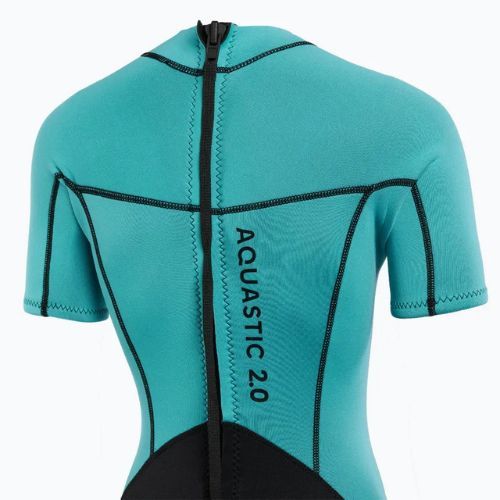 Muta da nuoto da donna AQUASTIC Wavey WMNS 2 mm nero/menta