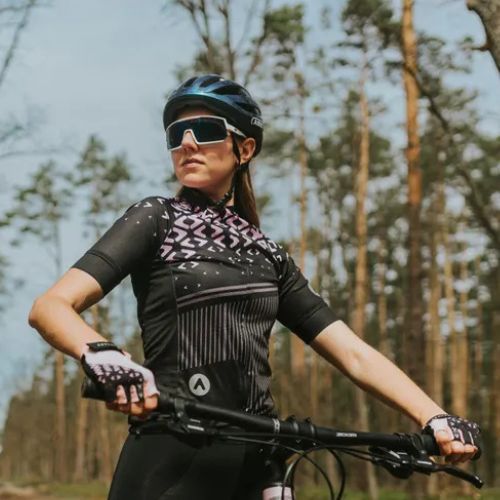 Maglia ciclismo donna ATTABO Tevi WMNS nero/rosa