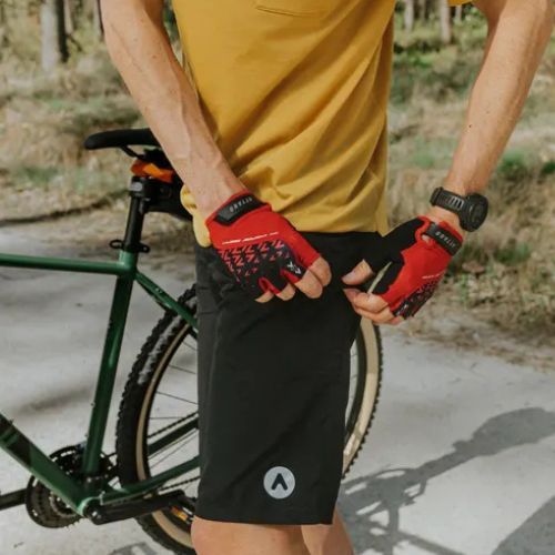 Pantaloncini da ciclismo ATTABO Ryst 2in1 da uomo, nero