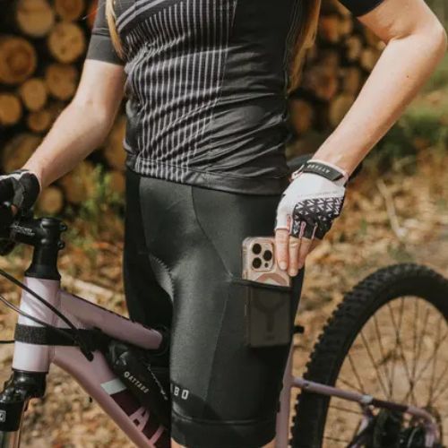 Pantaloncini da ciclismo da donna ATTABO Kiro WMNS nero