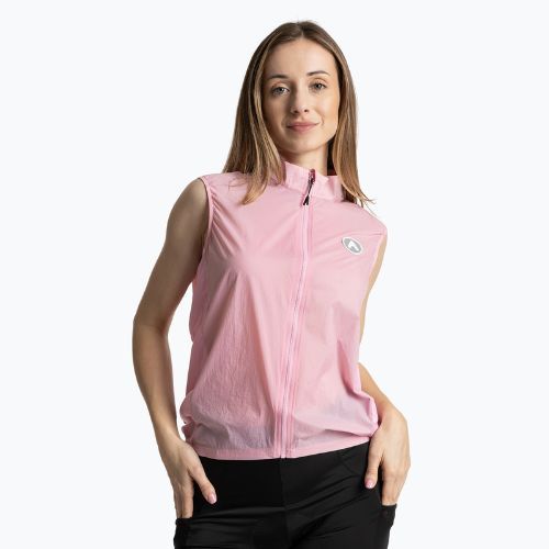 Gilet da ciclismo donna ATTABO Cahayo Gilet antivento rosa