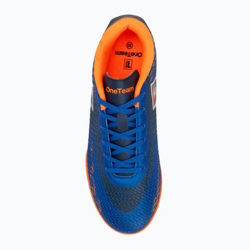 Scarpe da calcio OneTeam Robero Teen IC per bambini blu navy/arancio
