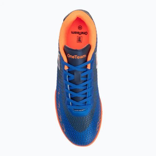 Scarpe da calcio OneTeam Robero Teen TF per bambini blu navy/arancio
