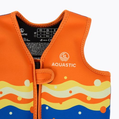 Gilet di assicurazione AQUASTIC Junior arancio/blu