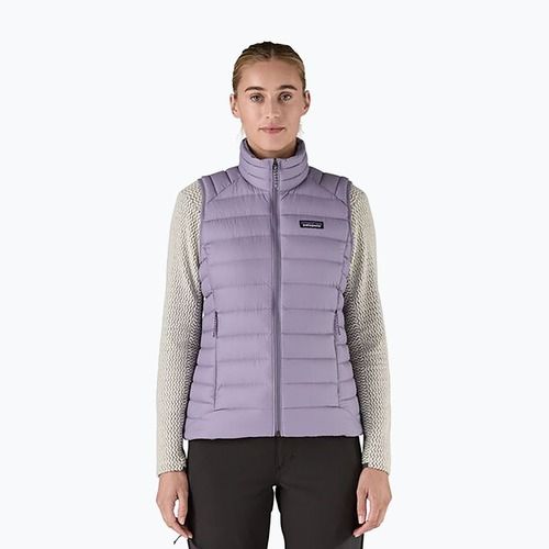 Maglione da donna Patagonia Down in cemento viola