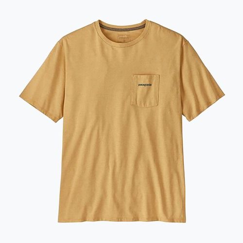 Maglietta da uomo Patagonia Boardshort Logo Pocket Responsibili beeswax tan