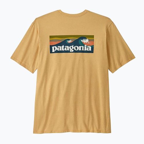 Maglietta da uomo Patagonia Boardshort Logo Pocket Responsibili beeswax tan