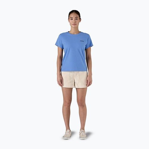 Patagonia P-6 Logo Responsabili-Tee donna blu abbondante