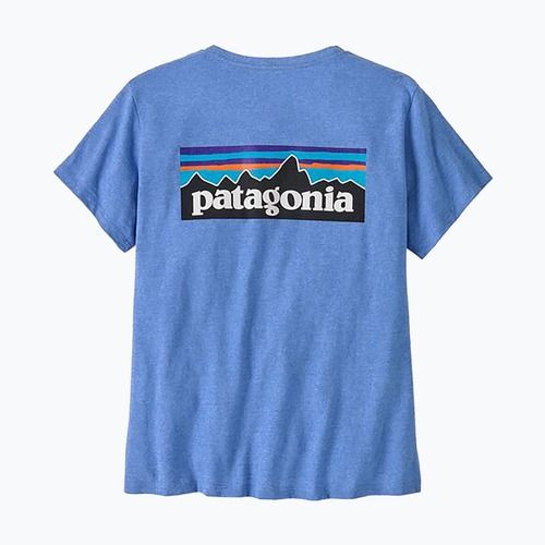 Patagonia P-6 Logo Responsabili-Tee donna blu abbondante