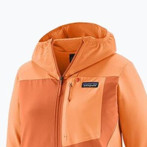 Giacca softshell Patagonia donna R1 CrossStrata Hoody rock melon