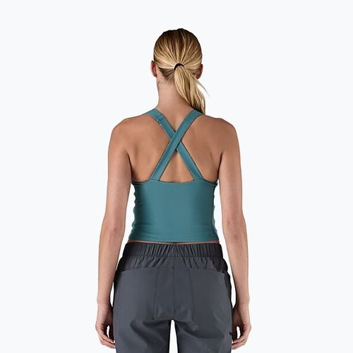 Maglietta donna Patagonia Reversible Tank wetland blue trekking