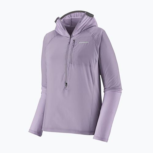 Felpa da trekking da donna Patagonia Airshed Pro Pullover in cemento viola
